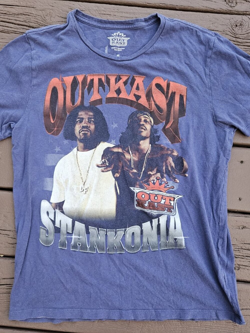 Outkast Stankonia Blue Graphic T-Shirt - Size Medium